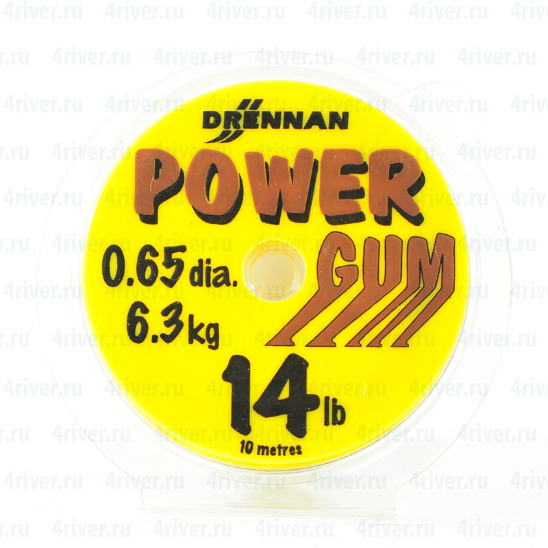 Фидергам Drennan Power Gum 0,65мм 10м 14Lb Clear - купить по цене 380 руб.  в Москве, интернет-магазин