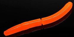 Мягкая приманка Libra Lures Fatty D Worm 75 цвет 011-hot orange limited edition 8шт/уп - фото 104130