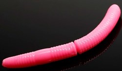 Мягкая приманка Libra Lures Fatty D Worm 65 цвет 017-bubble gum 10шт/уп - фото 104132