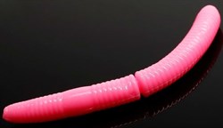Мягкая приманка Libra Lures Fatty D Worm 65 цвет 018-pink pearl 10шт/уп - фото 104134