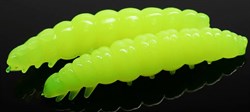 Мягкая приманка Libra Lures Larva 35 цвет 006-hot yellow liited edition 12шт/уп - фото 104196