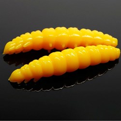 Мягкая приманка Libra Lures Larva 35 цвет 007-yellow 12шт/уп - фото 104199