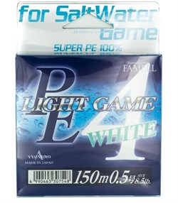 Леска Плетёная Yamatoyo PE SW Super Light Game 150м #0.2 3,8Lb  white - фото 104388
