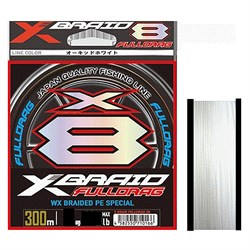 Леска Плетёная YGK X-Braid Fulldrag WX8 300м #8 (120LB) light grey - фото 106091