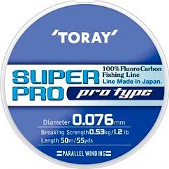 Toray Super Pro 50м. 0,066мм. 0,9lb - фото 12036