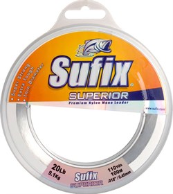 Леска Sufix Superior Leader Clear 100м 1,0мм 60кг - фото 13638