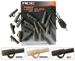 ACE Lead Clips - Gravel безопасная клипса для оснастки коричневая - фото 16700