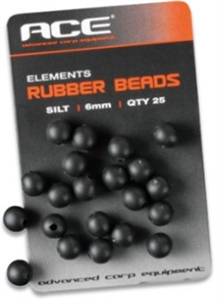 ACE Rubber Beads 6mm бусинка черная - фото 16710