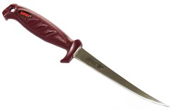 Нож Филейный Rapala 126SP Лезвие 15см, Красная Рукоятка, без Чехла - фото 19240