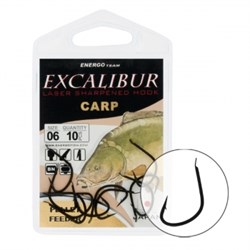 Крючки Excalibur Carp Pellet Feeder Black 8 - фото 20384