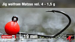 Джиг-головка Вольфрамовая Matzuo №4 Red/Black 1,5гр 5шт/уп - фото 20729