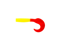 Мягкая Приманка Allvega Flutter Tail Grub 8см 3,6гр Solid Yellow Rt 7шт/уп - фото 21077