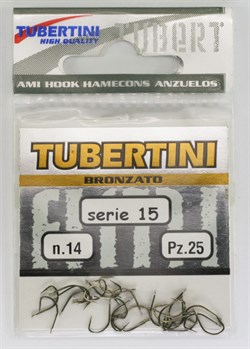 Крючки Tubertini series 15 Bronzato № 10 25шт/уп - фото 21424
