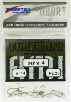Крючки Tubertini series 4 Bronzato № 10 25шт/уп - фото 21440