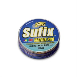 Леска Плетёная Sufix Matrix Pro x6 Мультицветная 100м 0,20мм 18кг - фото 22622
