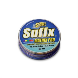 Леска Плетёная Sufix Matrix Pro x6 Мультицветная 100м 0,35мм 36кг - фото 22625