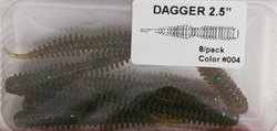 Мягкая Приманка Fanatik Dagger 2.5" Съедобная 8шт/уп Color#004 - фото 24139