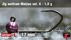 Джиг-головка Вольфрамовая Matzuo №6 Pink/Black 1,0гр 5шт/уп - фото 25949