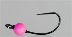 Джиг-головка Вольфрамовая Hanak Крючок Безбородый H11S №6 Pink/Black 0,5гр 5шт/уп - фото 29681