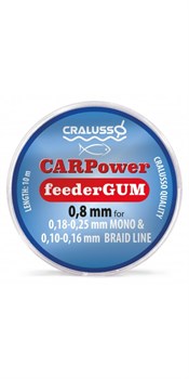 Фидергам Cralusso Feeder Gum CARPower 10м 0.80мм прозрачный - фото 30086