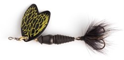 Блесна Вращающаяся Mepps Bug Stone Fly Black Perla №1 4,0гр - фото 33529