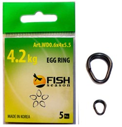 Кольцо Разжимное Титановое Egg Ring Тест 8,7кг 4шт/уп - фото 36086