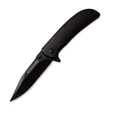 Нож Kosadaka складной 16/9см 110гр чёрное лезвие, чёрная рукоятка - фото 37194