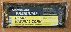 Прикормка Карпомания Premium Конопля Натуральная с Кукурузой. Пакет 550гр - фото 41741