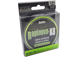 Леска Плетёная Sufix Rapinova-X8 150м PE 1.5/ 0,205мм 16,9кг ярко-зеленый - фото 42314