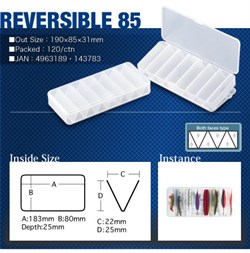 Коробка для приманок Meiho Reversible 85 Clear - фото 42526