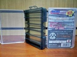 Коробка для приманок Meiho Reversible D-86 Clear/Smoke Black - фото 42527