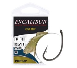 Крючки Excalibur Carp Pop-Up Black 4 - фото 43986