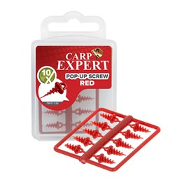 Ввертыш Плавающий Carp Expert Pop-Up Screw Red Красный 10шт/уп - фото 44037