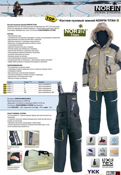 Костюм зимний Norfin Titan 04 размер XL - фото 55341