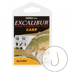 Крючки Excalibur Carp Classic Gold 10 - фото 5647