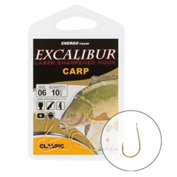 Крючки Excalibur Carp Classic Gold 14 - фото 5649