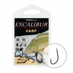 Крючки Excalibur Carp River Feeder Black 1 - фото 5678
