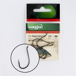 Крючки Kamasaki Carbon Hook K807BN 2/0 6шт/уп - фото 5694