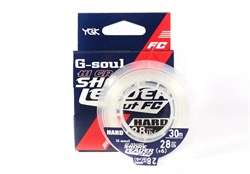 Леска флюорокарбоновая YGK G-soul Hi Grade Hard 30м 100% Fluoro #4 19Lb/0,33мм - фото 57067