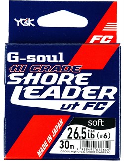 Леска флюорокарбоновая YGK G-soul Hi Grade Soft 30м 100% Fluoro #5 22Lb/0,37мм - фото 59001