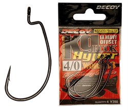 Крючки Офсетные Decoy Worm 13 Hyper Hook #4/0 4шт/уп - фото 65407