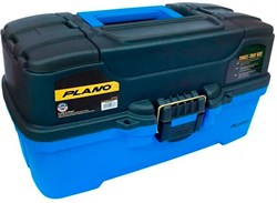 Ящик Plano 6231 с 3х уровневой системой хранения приманок и 2-мя боковыми отсеками на крышке ярко-синий - фото 68210