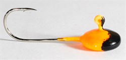 Джиг-таблетка FishGuru цвет оранжево-чёрный 2,5гр Крючок №2 2шт/уп - фото 72190