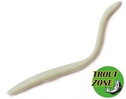 Приманка TroutZone Wake Worm-2 80мм Сыр белый - фото 72453