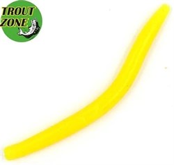 Приманка TroutZone Wake Worm-2 80мм Сыр желтый - фото 72454