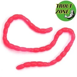 Приманка Trout Zone Blood Worms косичка Мотыль кроваво-красный - фото 72455