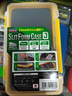 Коробка Meiho Slit Form Case J Clear/Yellow - фото 72954