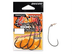 Крючки Офсетные Decoy Worm 30M #10/0 Makisasu Hook 2шт/уп - фото 72955