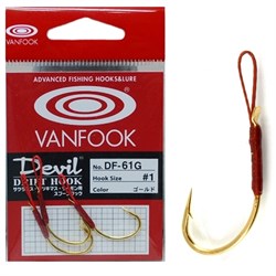 Ассист крючки VanFook DF-61G Devil Drift Hook #3/0 3 шт/уп - фото 72987