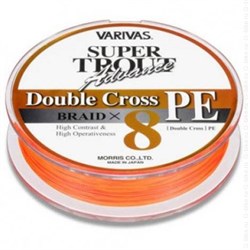 Леска Плетёная Varivas Super Trout Advance Double Cross PEX8 100м Orange #1 10Lb/0,168мм - фото 73974
